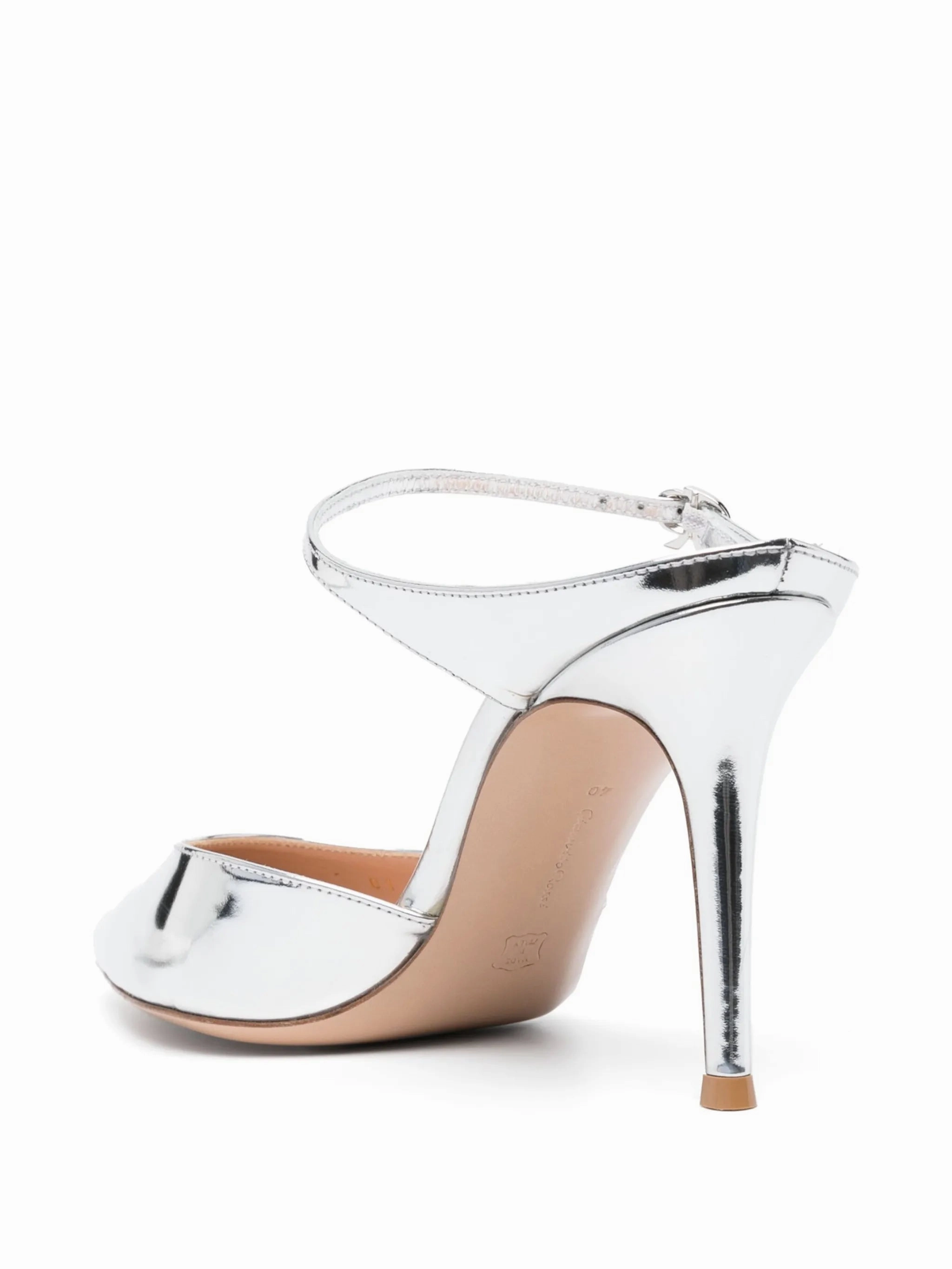 Polo Assn Casual Shoes 100mm metallic leather mules