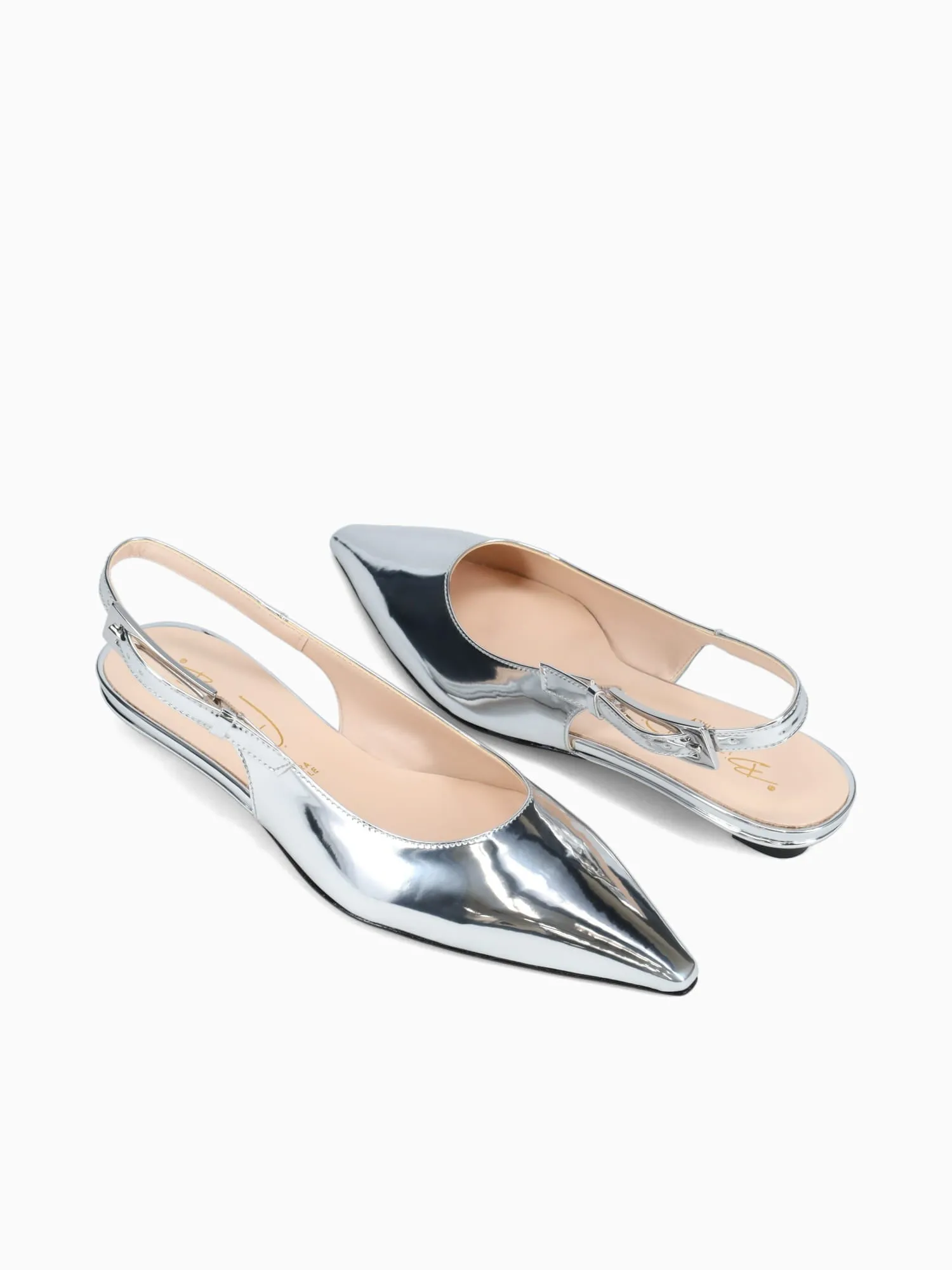 Casual Slides Shoes 1067 Silver Argento