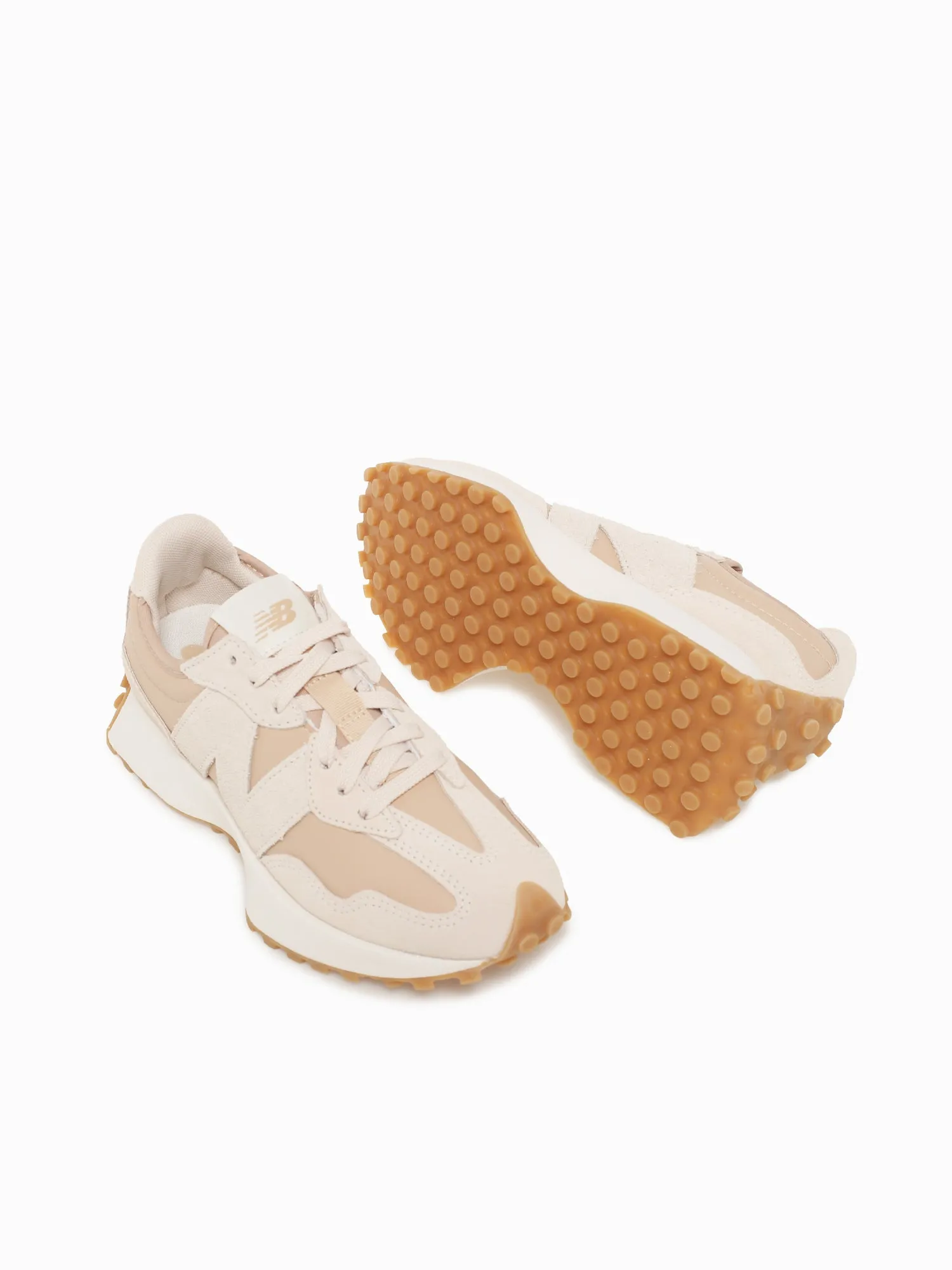 327 Bisque Suede New Balance 574 Women Grey