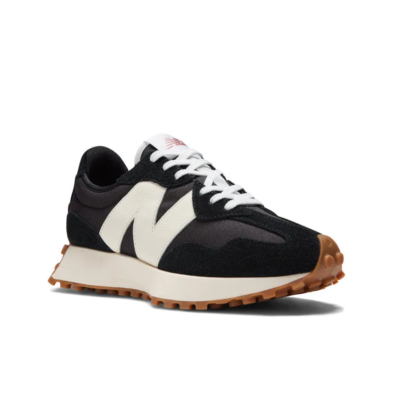 327 - Black with White and Mineral Red - Women's New Balance New Customer Discount