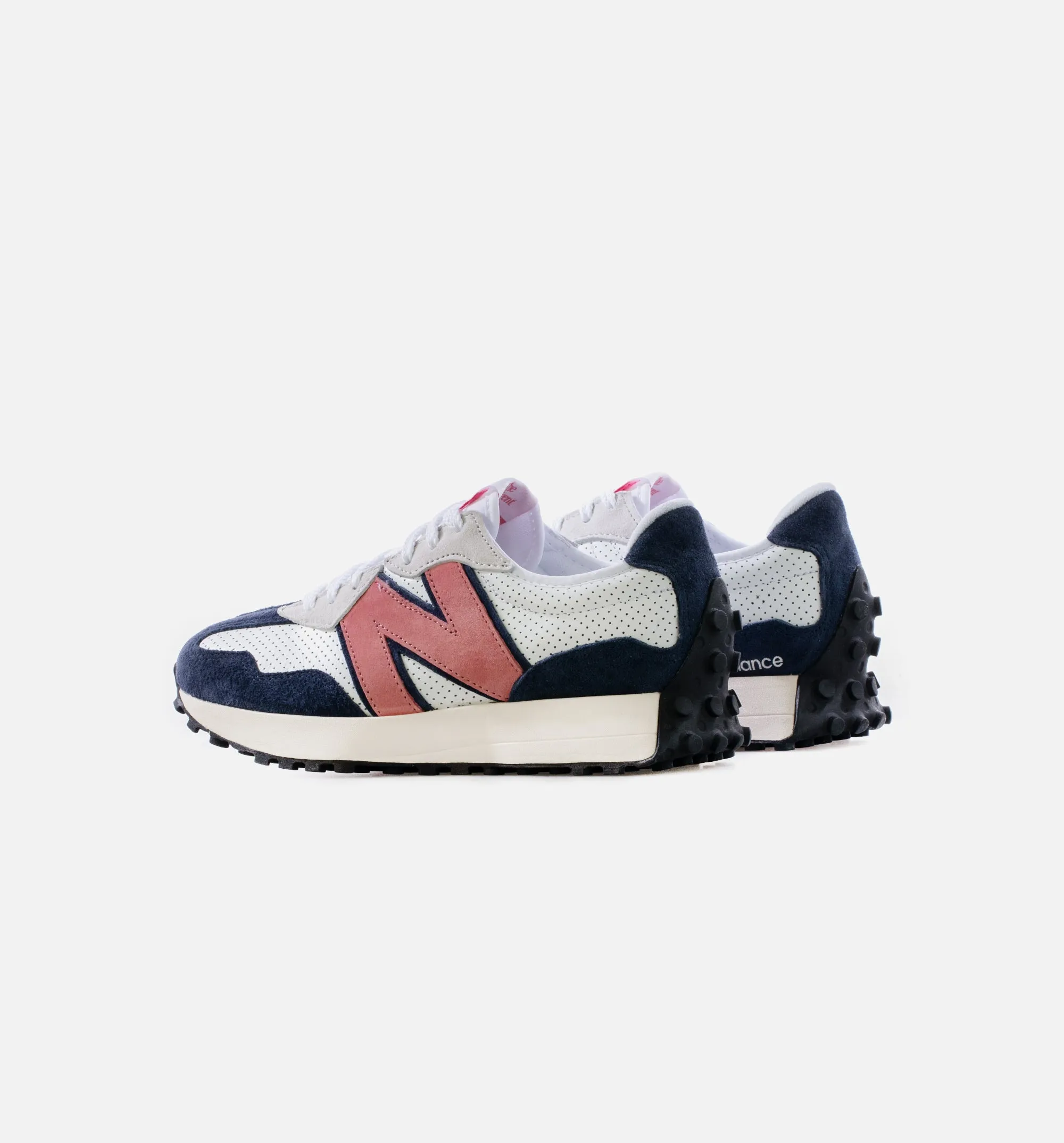 New Balance Women Running 327 Mens Lifestyle Shoe - White/Pink/Navy