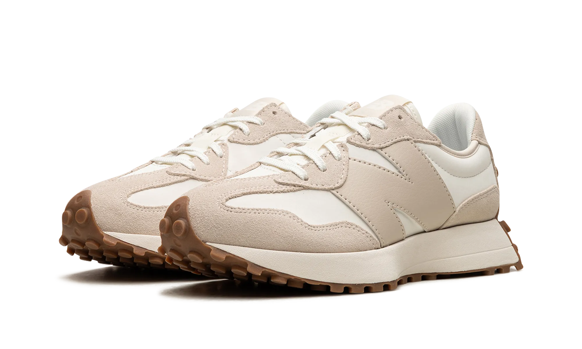 327 WMNS "Beige White Gum" Magenta New Balance