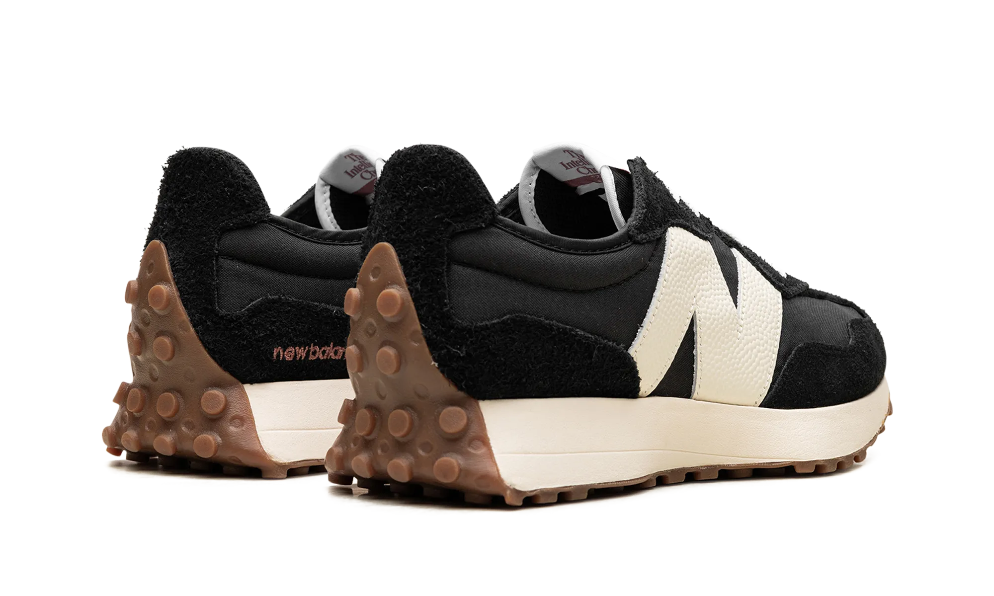 327 WMNS "Black White Gum" Children's New Balance Sneakers