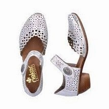 Work Shoes Smart Casual 43753-90 Silver Metallic Mary Jane
