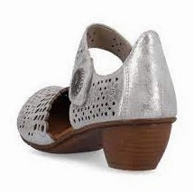 43753-90 Silver Metallic Mary Jane Keith Casual Shoe