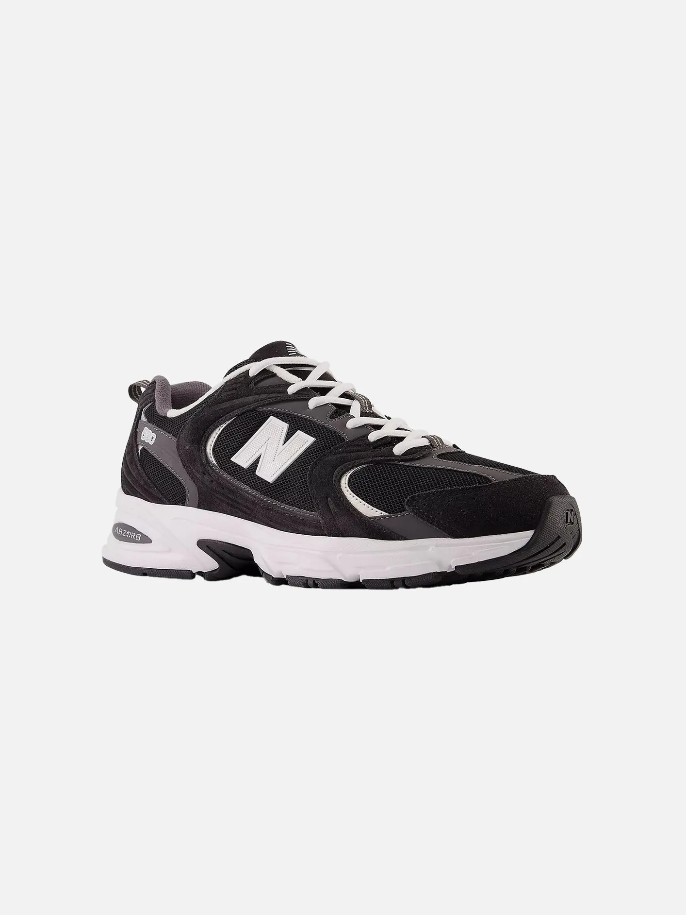 New Balance Men's 550 White 530 "Black/Grey"
