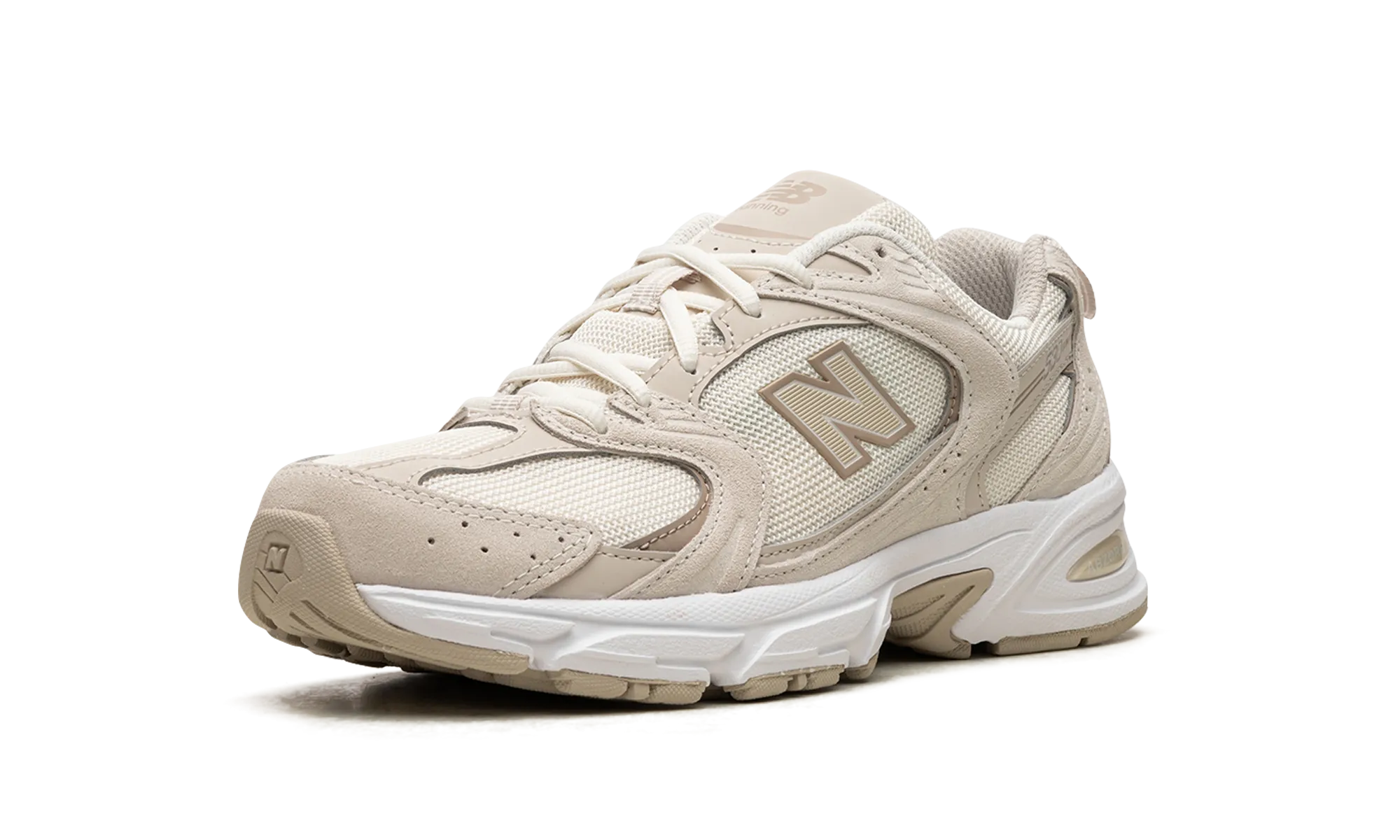 530 "Off White Cream" New Balance Black And Red