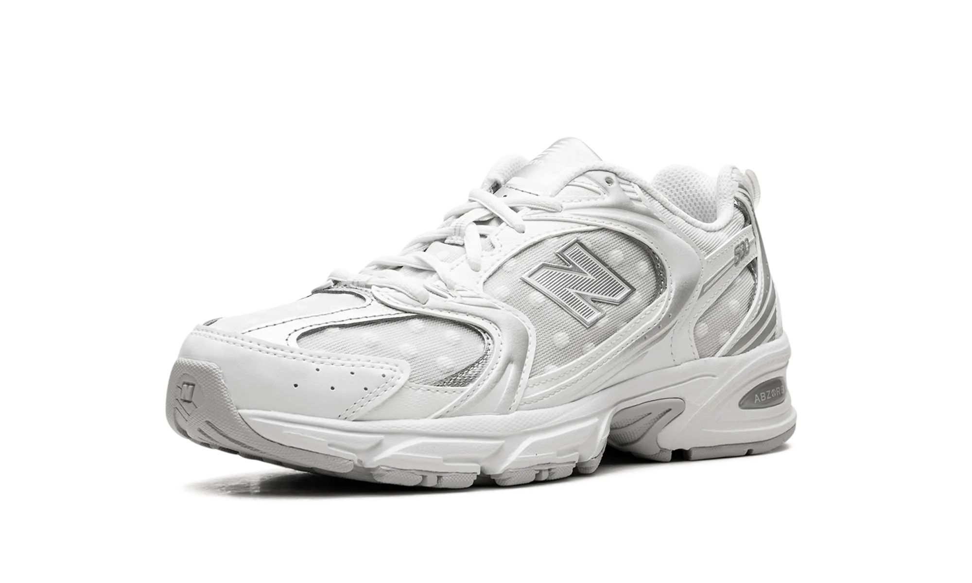 530 "Silver Metallic Polka Dots" Kid's New Balance Dtlr X 990v4 Big 'wild Style 2.0