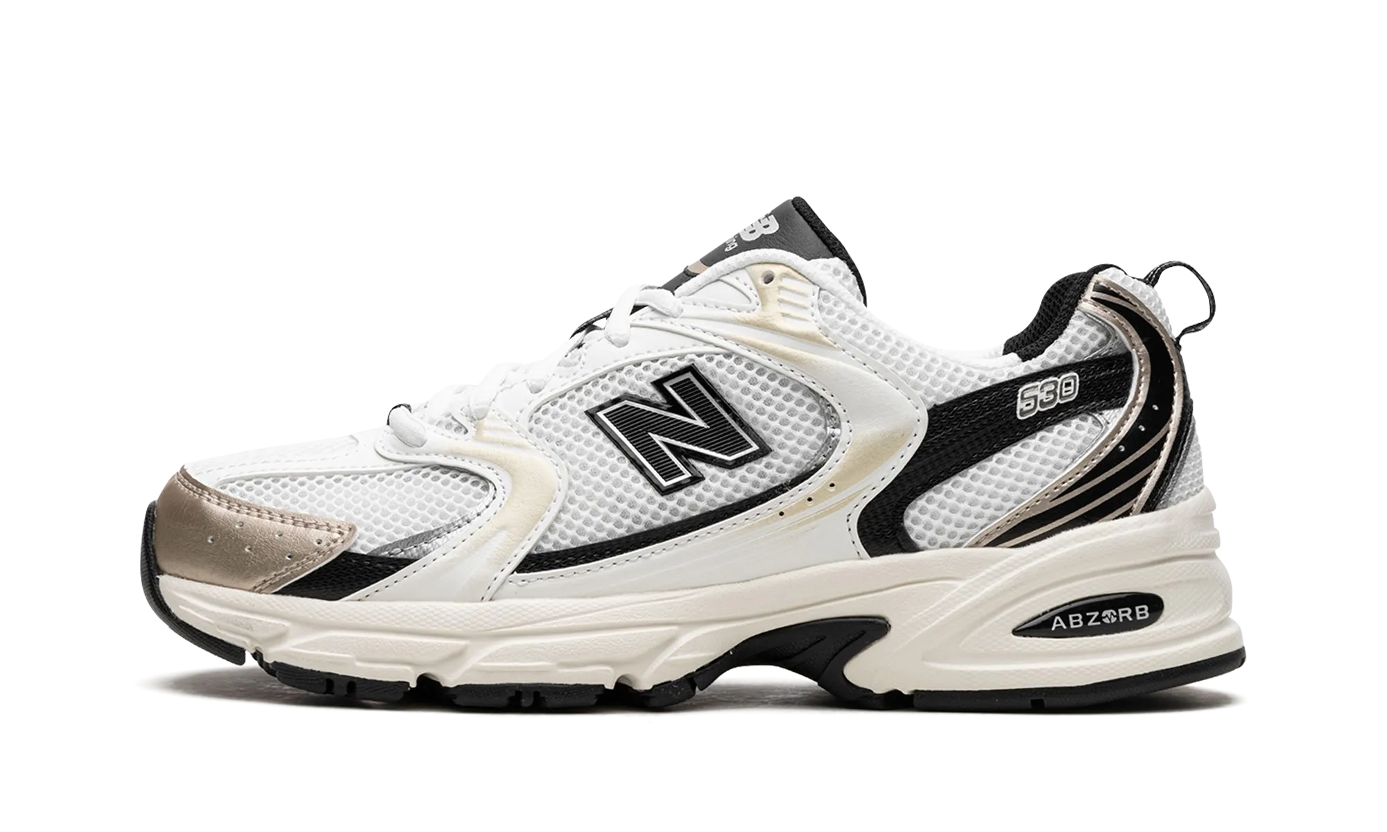 New Balance Women's Steel Toe Shoes 530 "White / Gold / Black"