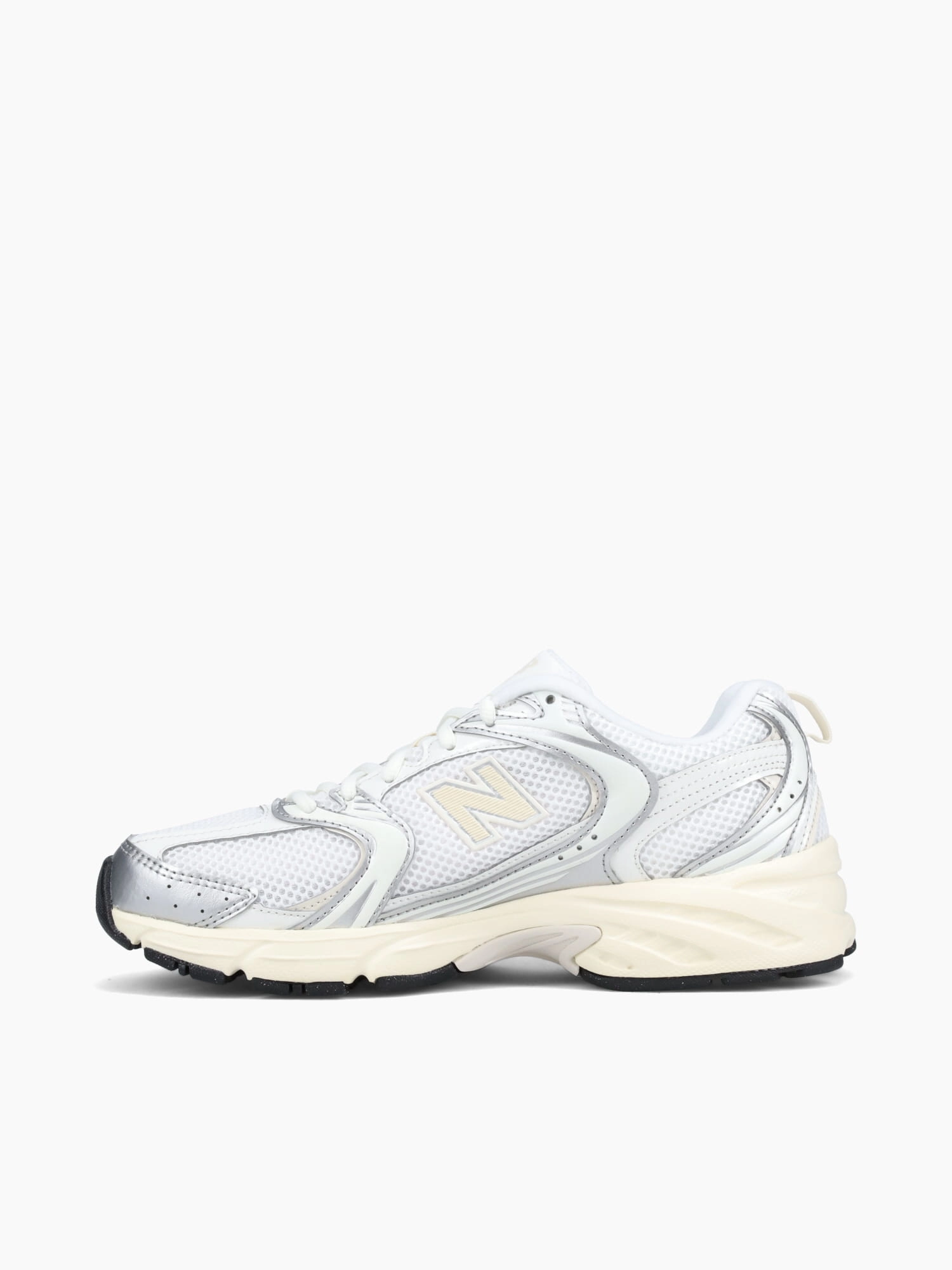 530 Silver Metallic Linen leather Mesh Mudd Casual Shoes