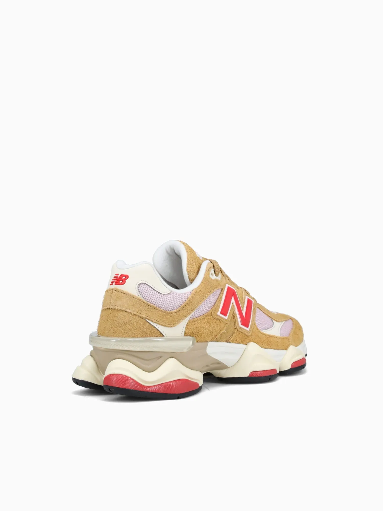 9060 Brown Red Pink suede Casual Shoes Size 6