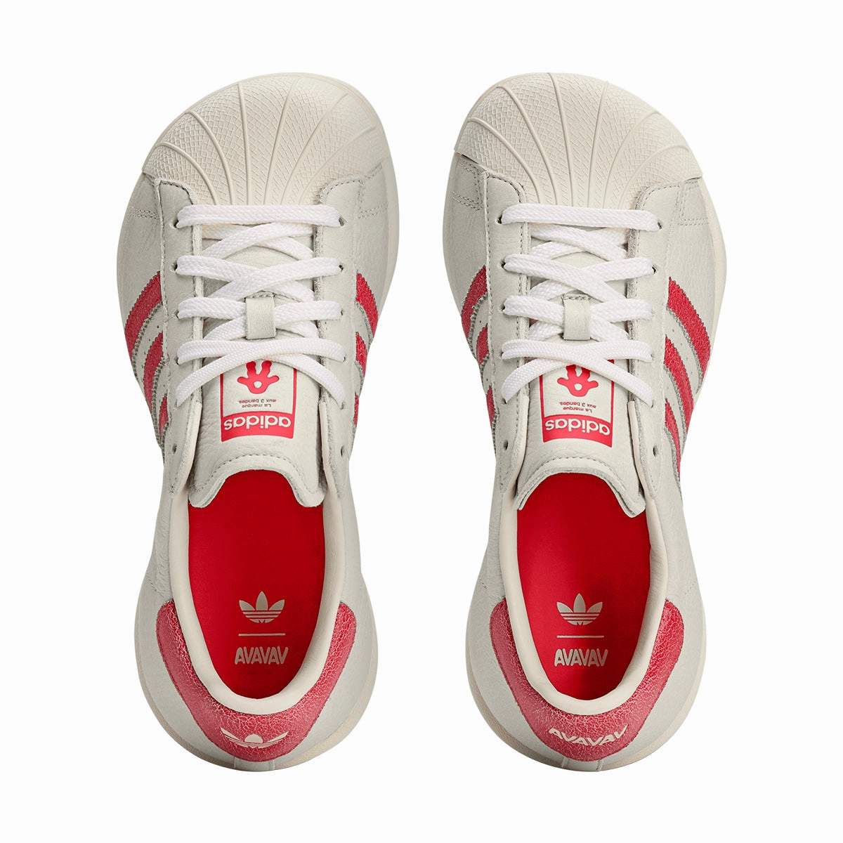 Adidas Ubersonic Tennis Shoes   Avavav Superstar Modified 'Crystal White Red'