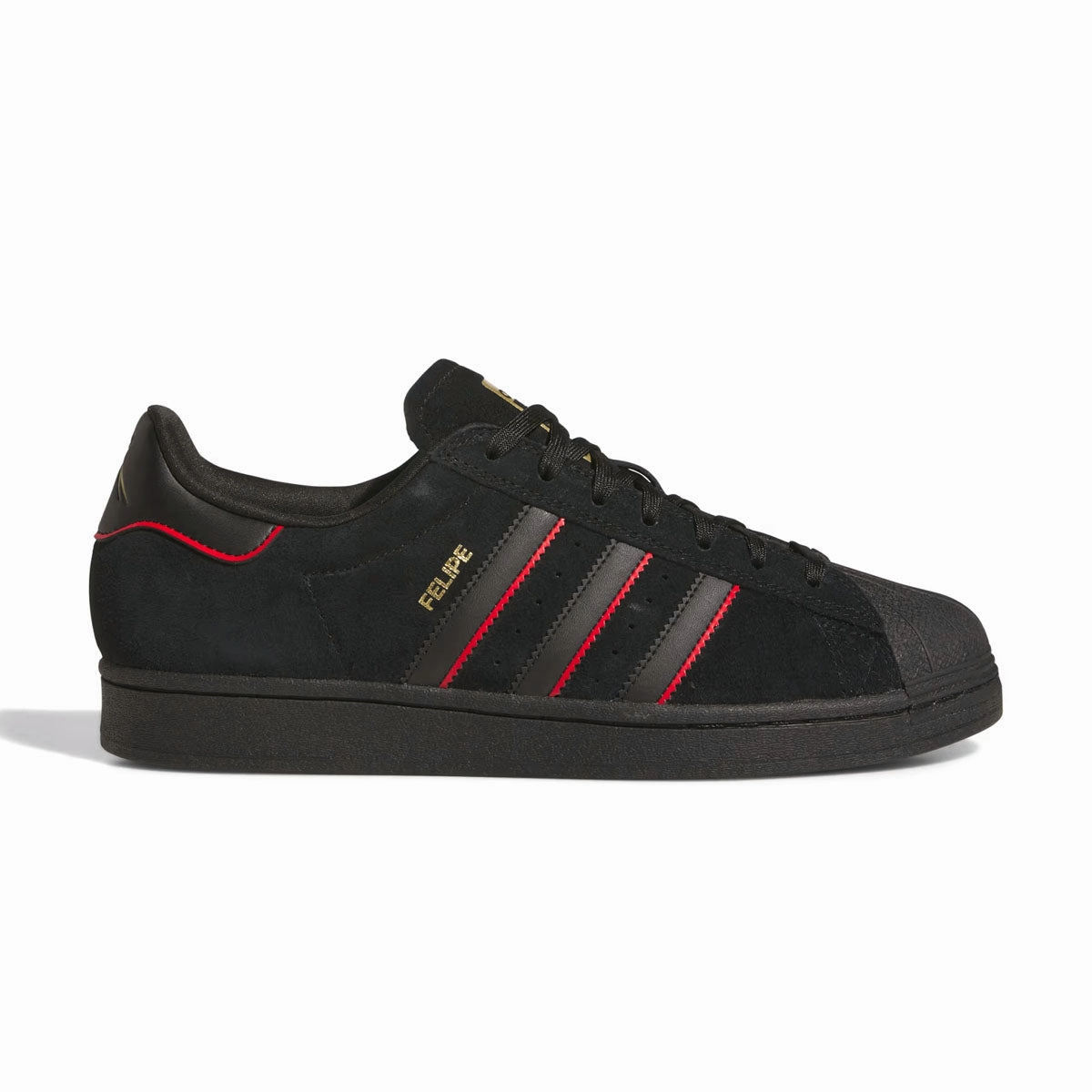 Anthony Edwards Shoe Adidas   Felipe Gustavo Superstar ADV 'Core Black Better Scarlet'