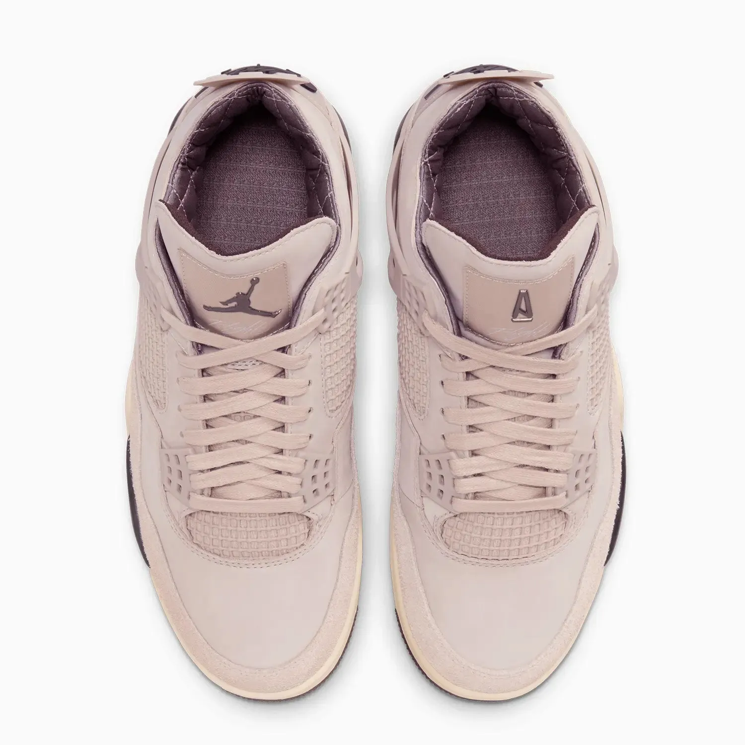 A Ma Manire x Women's Air Jordan 4 "While You Were Sleeping" Sneakers Good For Heel Spurs