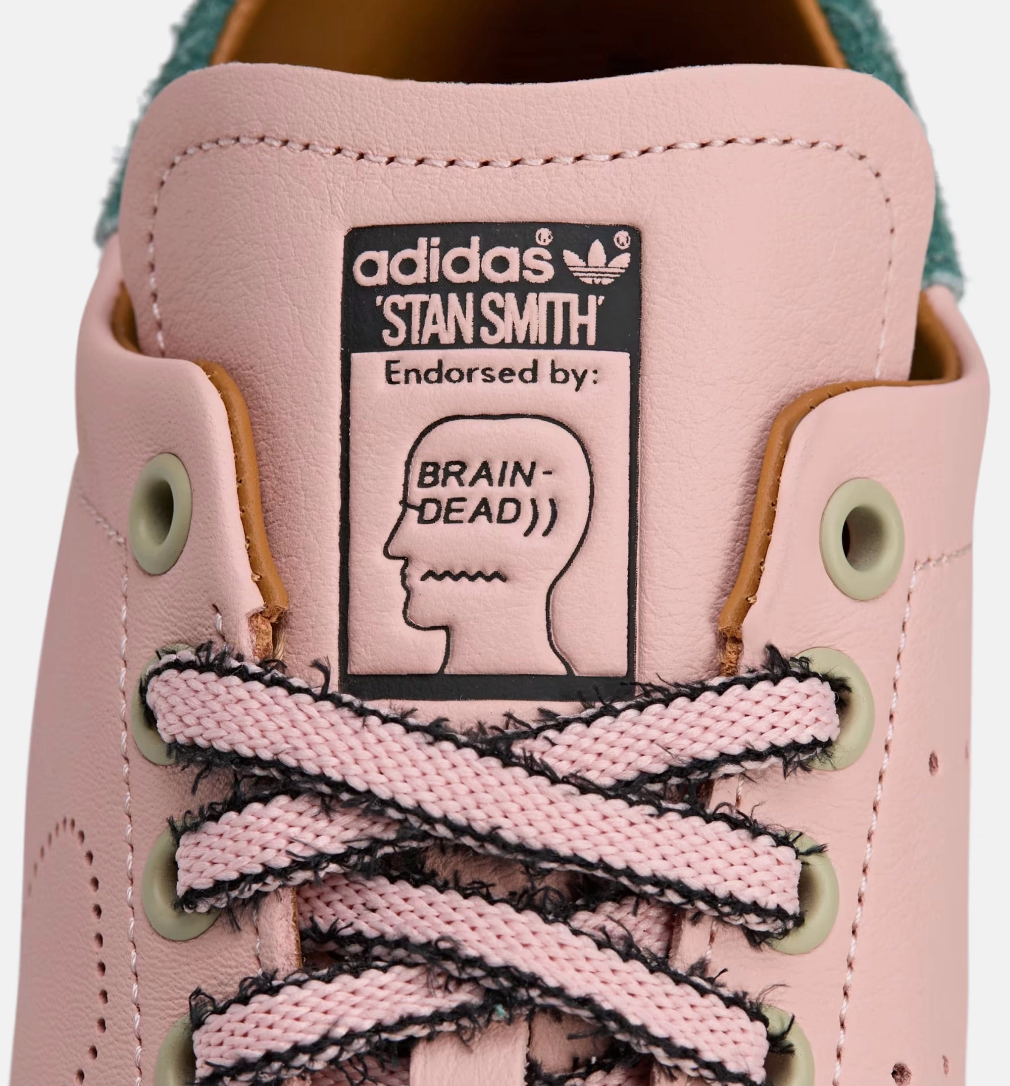 Adidas Forum 2000 Shoes Brain Dead x Stan Smith Vapour Pink Mens Lifestyle Shoe - Pink/Black/White