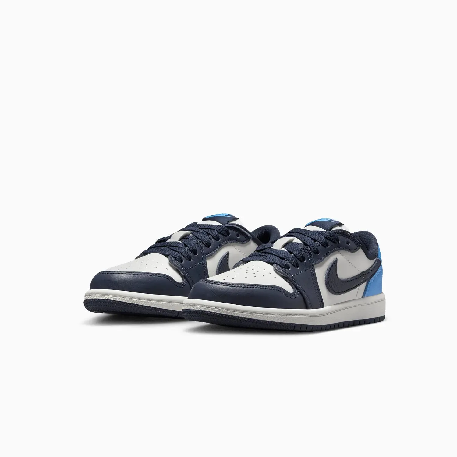 Mint Green Sneakers Kid's Air Jordan 1 Retro Low OG "Obsidian" Pre School