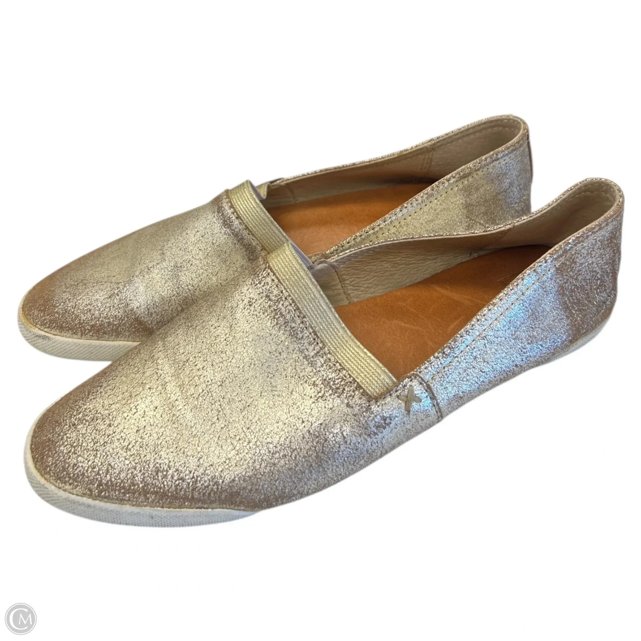 Belgian Shoes Mr Casual Shoes Designer By Frye In Gold, Size: 9