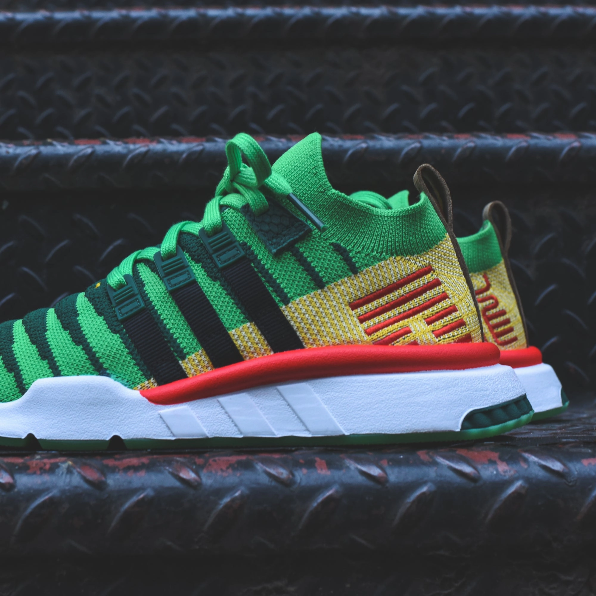 adidas Originals x Dragon Ball Z EQT Support Mid - Green / Black / Gold Adidas Retrocross Spikeless Golf Shoes