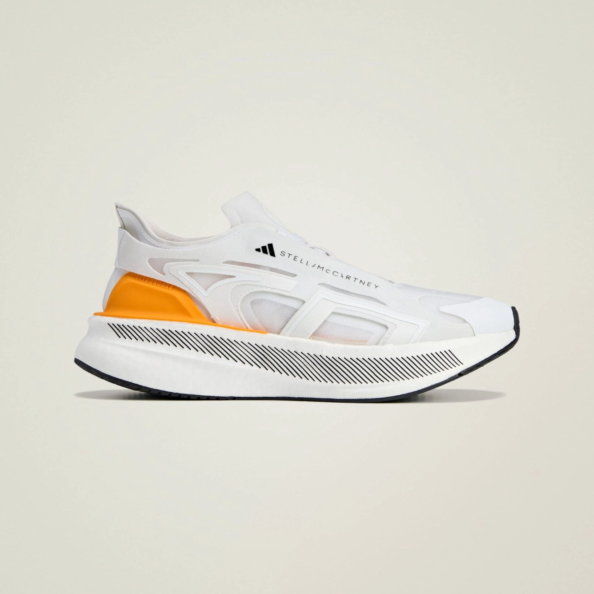 ADIDAS BY STELLA MCCARTNEY ULTRABOOST 5 SHOES - Cloud White / Semi Solar Slime / Eqt Yellow Adidas Crazyflight Mid Top Volleyball Shoes