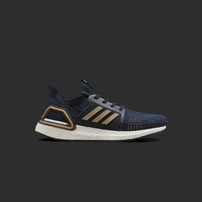 adidas Consortium UltraBoost 19 EQT - Navy / Gold Adidas Primeknit Running Shoes