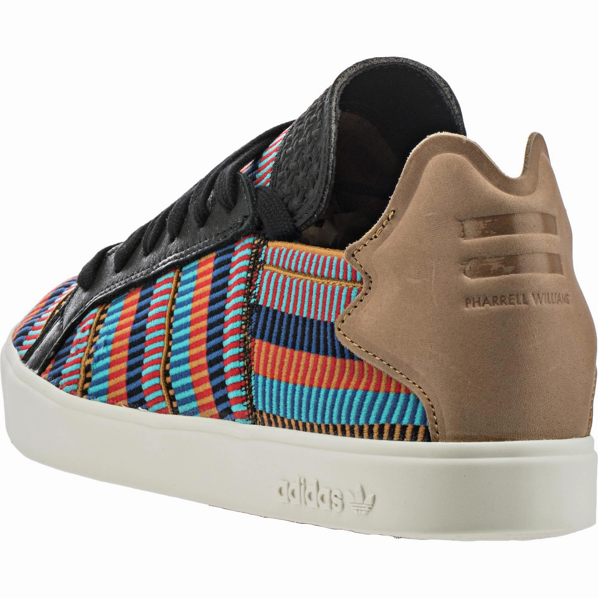 Good Running Shoes Adidas adidas Consortium X Pharell Elastic Lace Up (Mens) - Core Black/EQT Blue/College Red