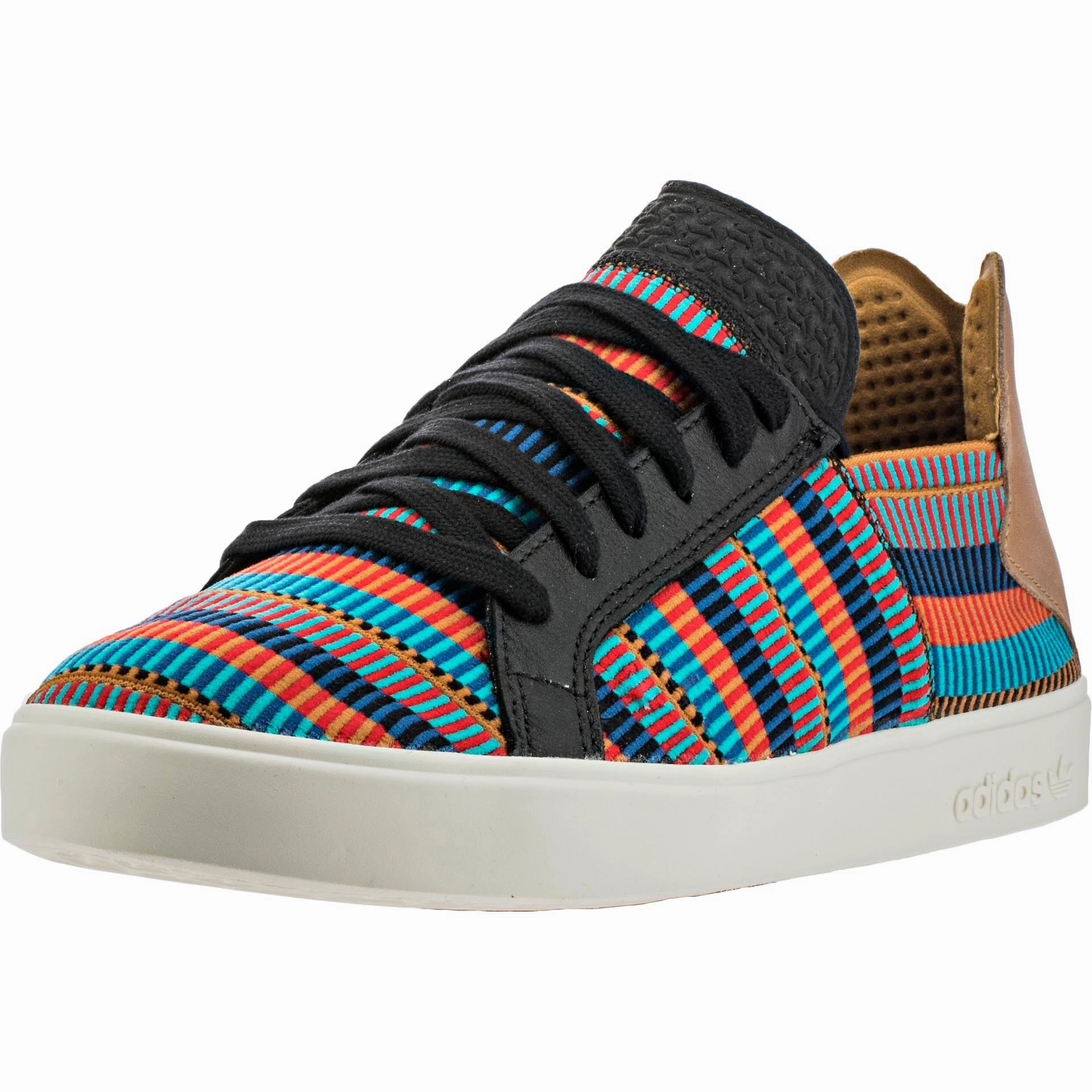 adidas Consortium X Pharell Elastic Lace Up (Mens) - Core Black/EQT Blue/College Red Boxer Adidas Shoes