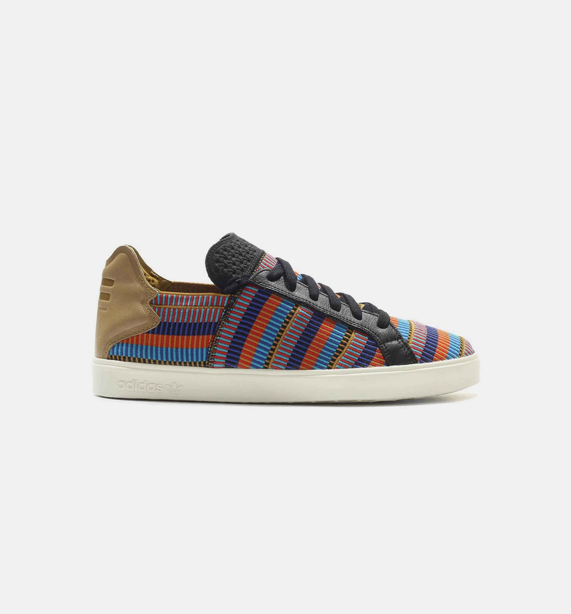 adidas Consortium X Pharell Elastic Lace Up (Mens) - Core Black/EQT Blue/College Red Adidas Wedge Shoes