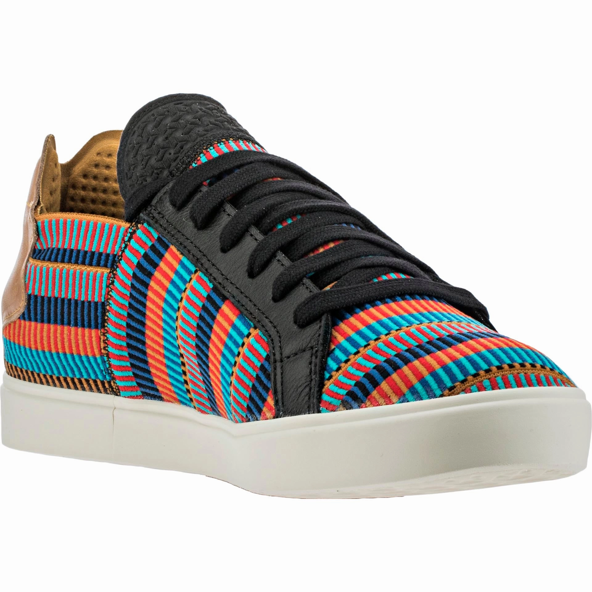 adidas Consortium X Pharell Elastic Lace Up (Mens) - Core Black/EQT Blue/College Red Adidas Shoes Women