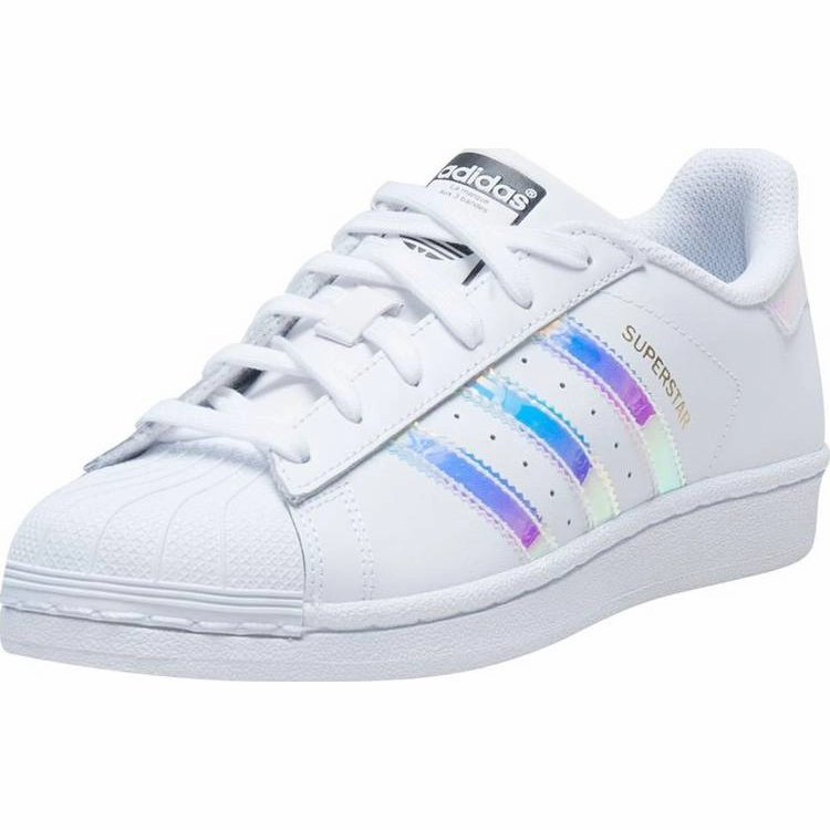 Adidas Kid's Superstar J Shoes - Iridescent Adidas Shoes With Discount