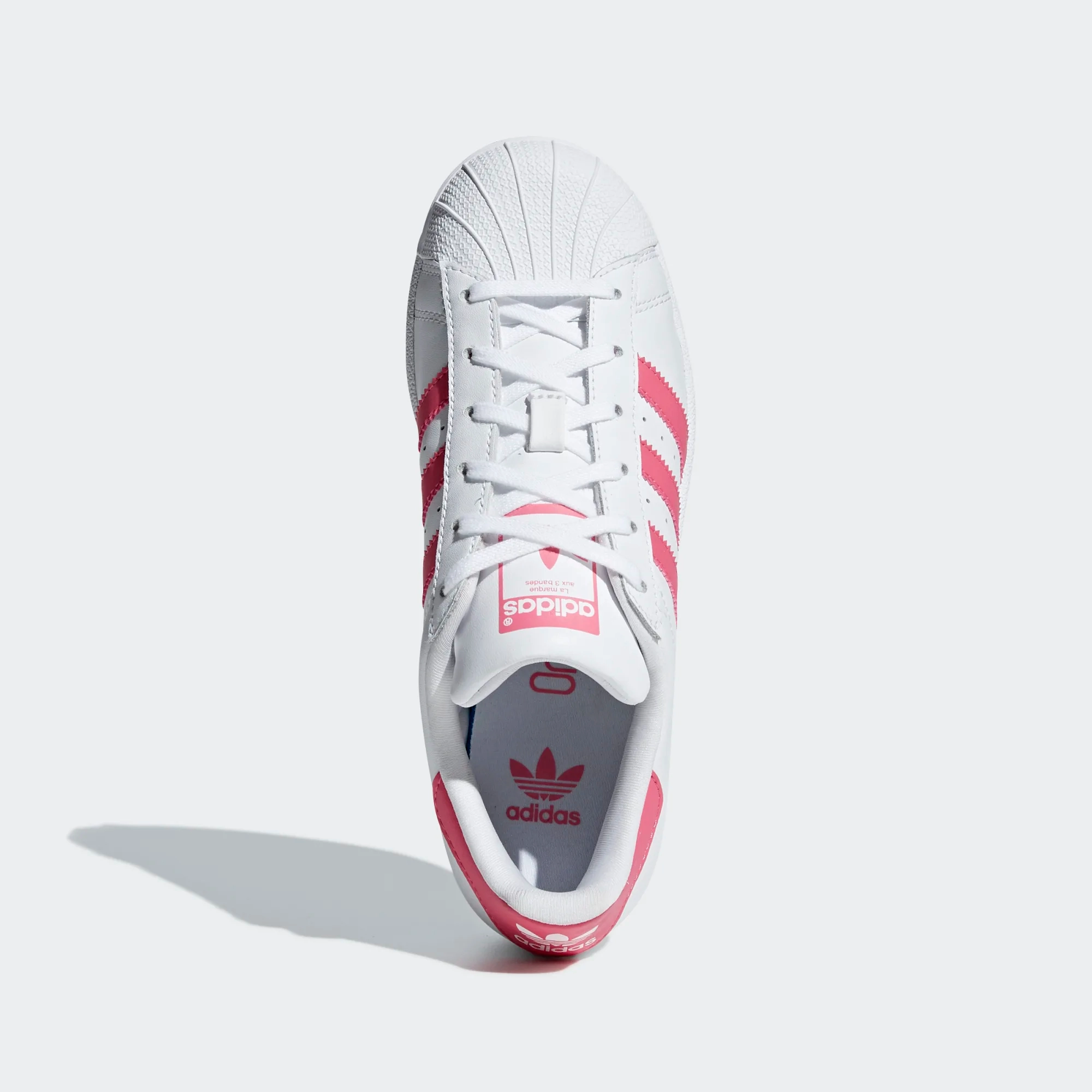 Sporty And Rich Adidas Shoes Adidas Kid's Superstar Shoes - Cloud White / Real Pink