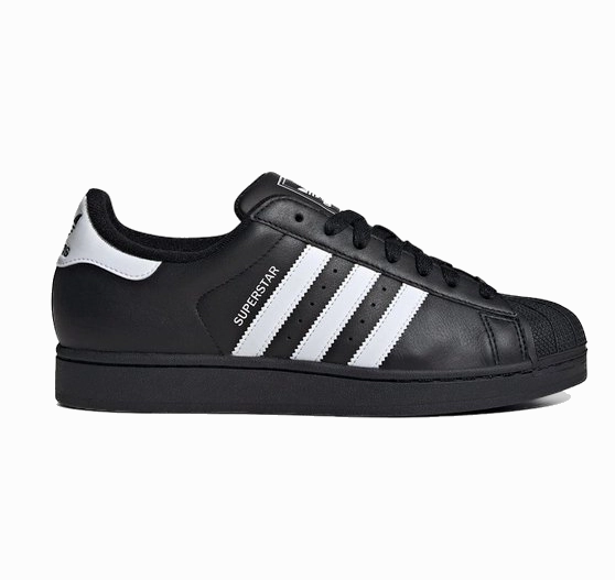 Adidas Men's Superstar Ii Shoes - Core Black / Cloud White / Core Black Zebra Shoes Adidas