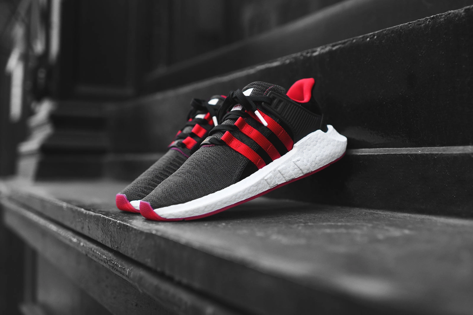Adidas Sports Shoes Adidas adidas Originals EQT Support 93/17 Yuanxiao - Black / Red