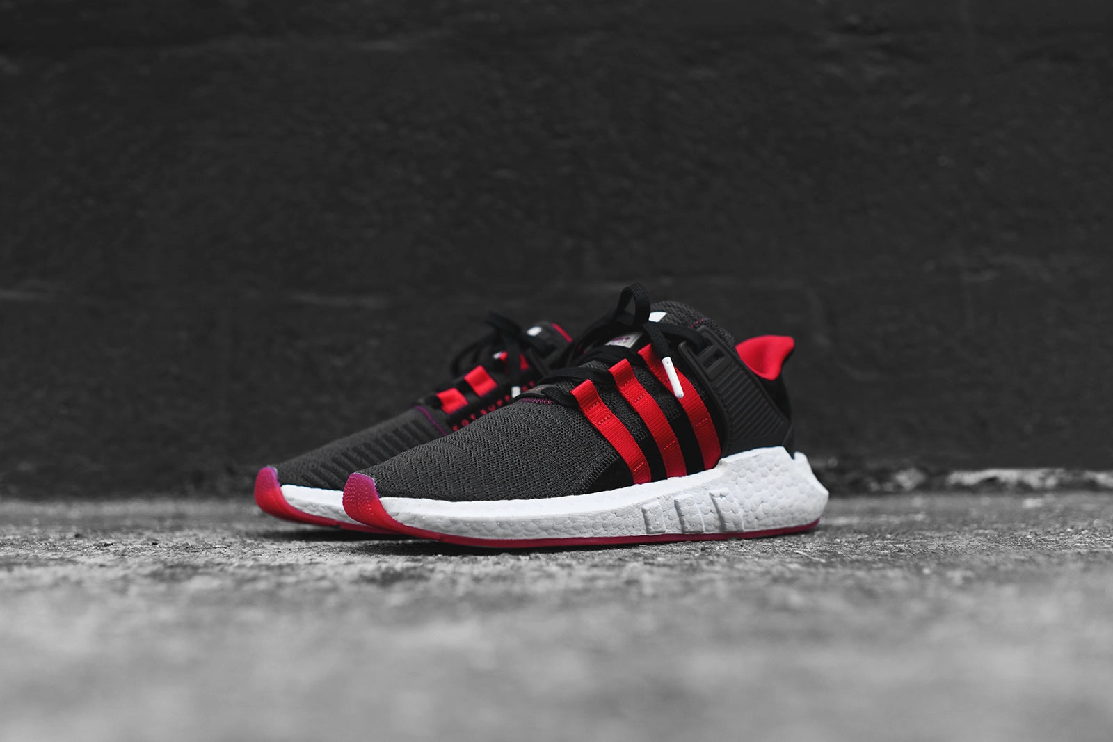 adidas Originals EQT Support 93/17 Yuanxiao - Black / Red Customizable Adidas Shoes