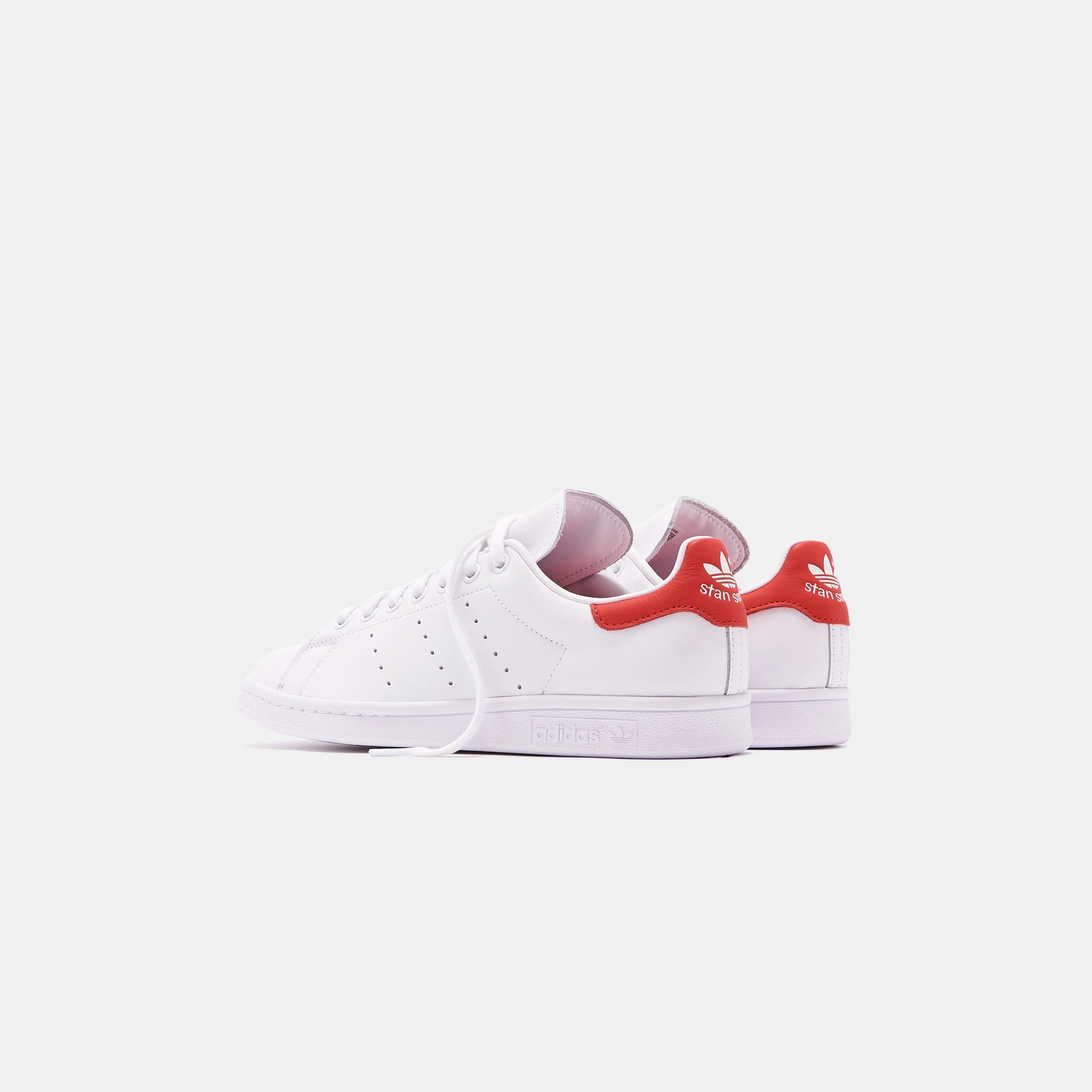 adidas Originals Stan Smith - White / Lush Red Indoor Adidas Football Shoes