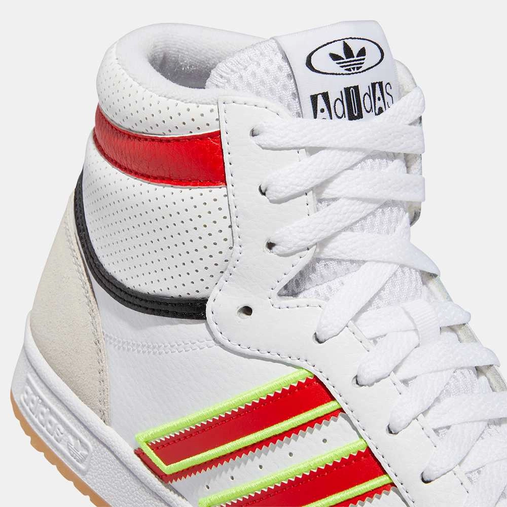 Casual 1970s Shoes Adidas Top Ten White Red Yellow