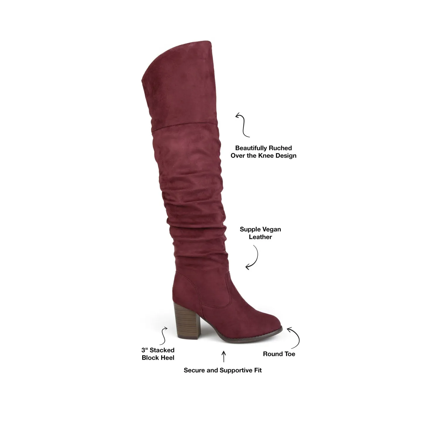 KAISON THIGH HIGH BOOTS IN FAUX SUEDE Nancy Sinatra Boots