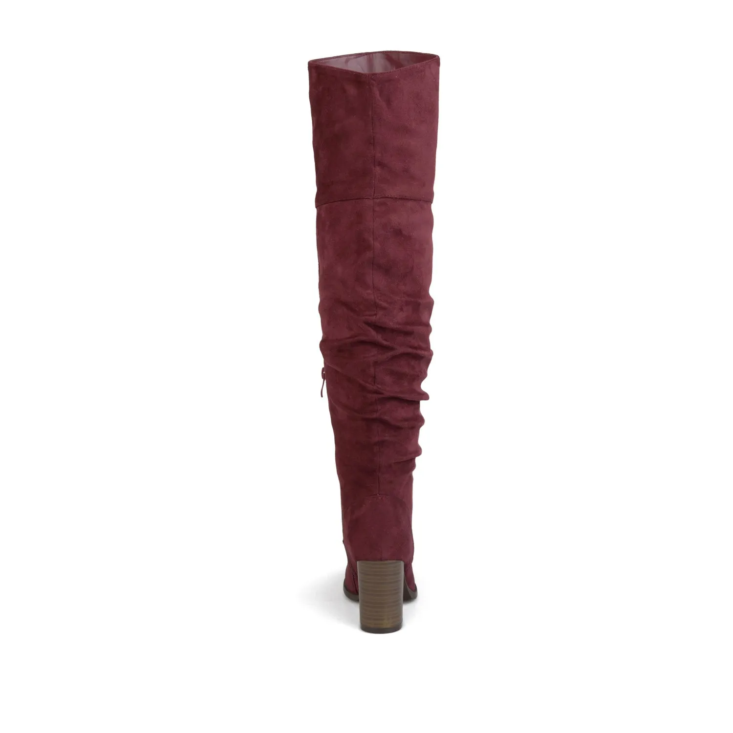 Mechanic Boots KAISON THIGH HIGH BOOTS IN FAUX SUEDE