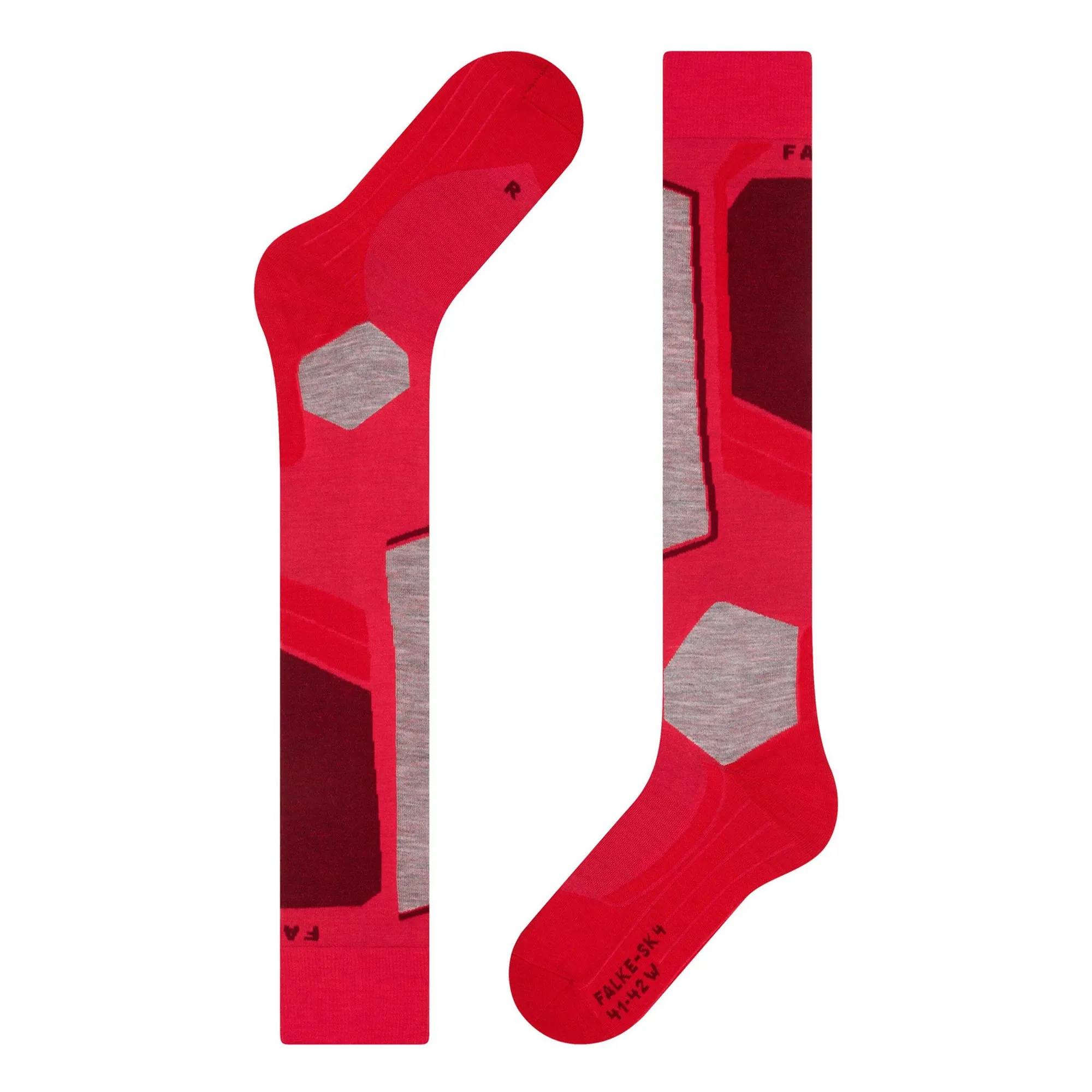 SK4 Skiing Knee High Socks Women Pull On Leather Boots