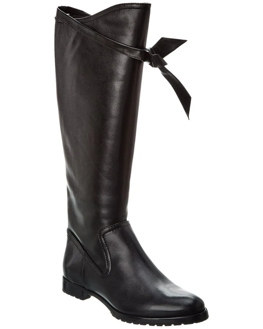 Alexandre Birman Clarita Saddlery Leather Knee-High Boot Flat Western Boots