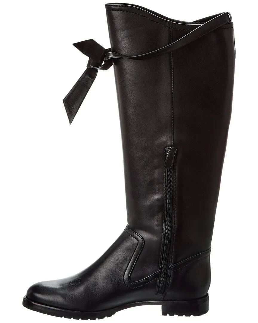 Alexandre Birman Clarita Saddlery Leather Knee-High Boot Boots With Thick Socks