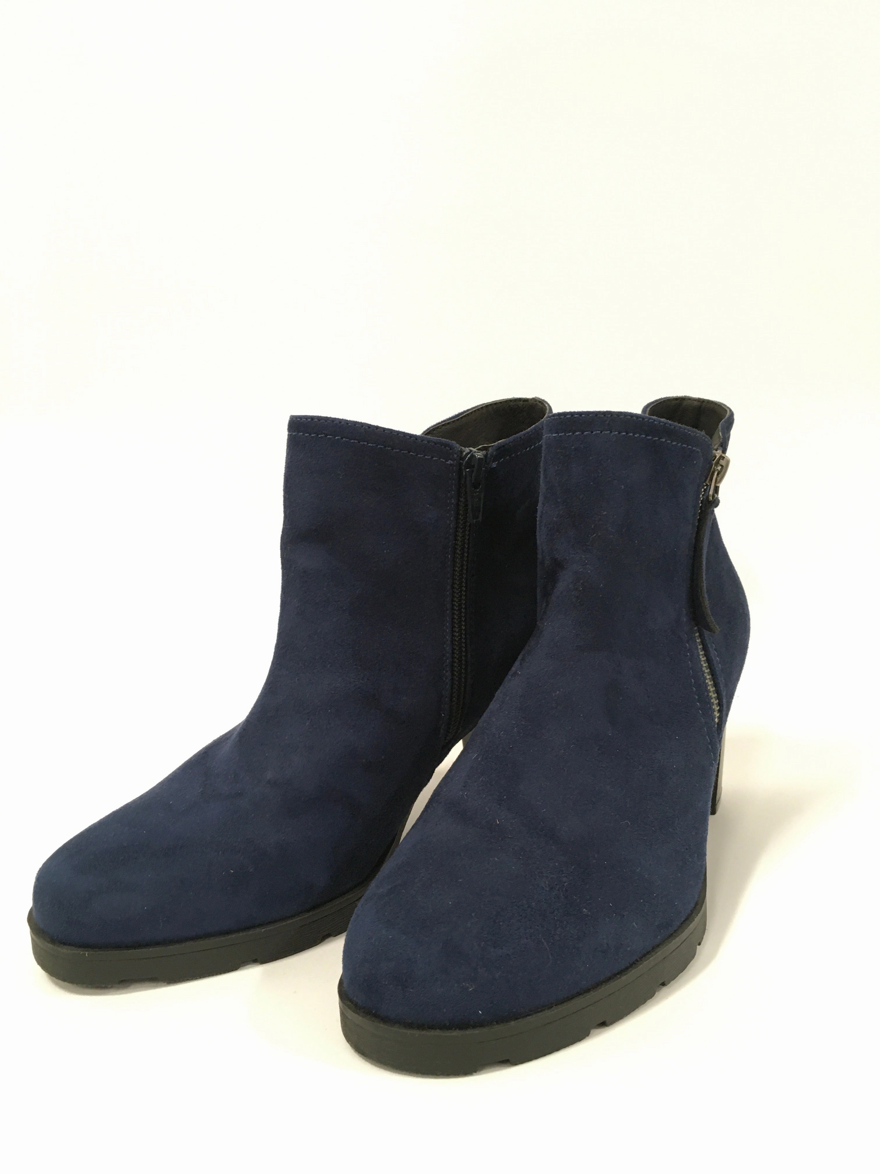 Boots Ankle Heels By Rialto In Navy, Size: 10 Platform Fur Boots
