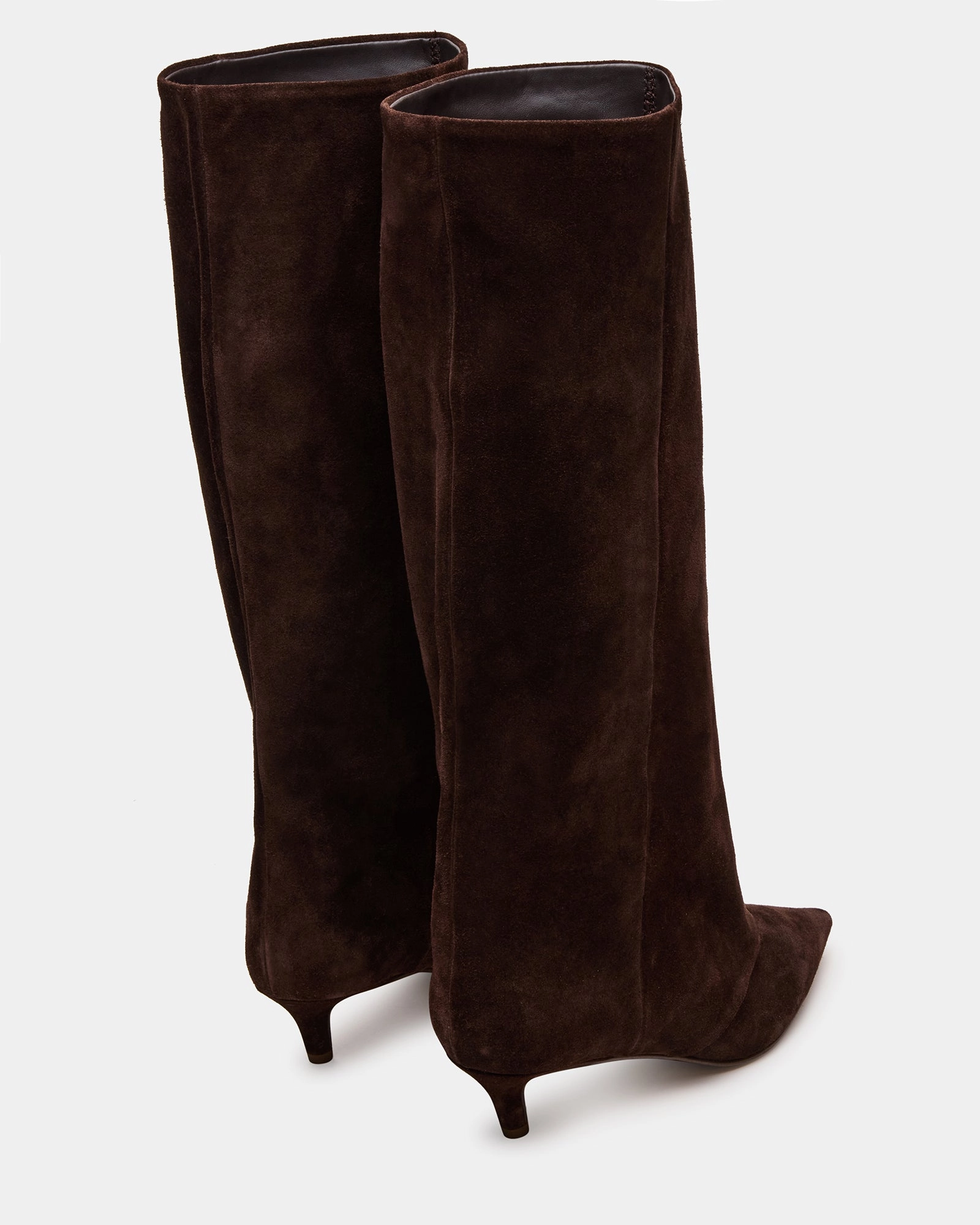 LUCA BROWN SUEDE Biker Boots Wide Calf