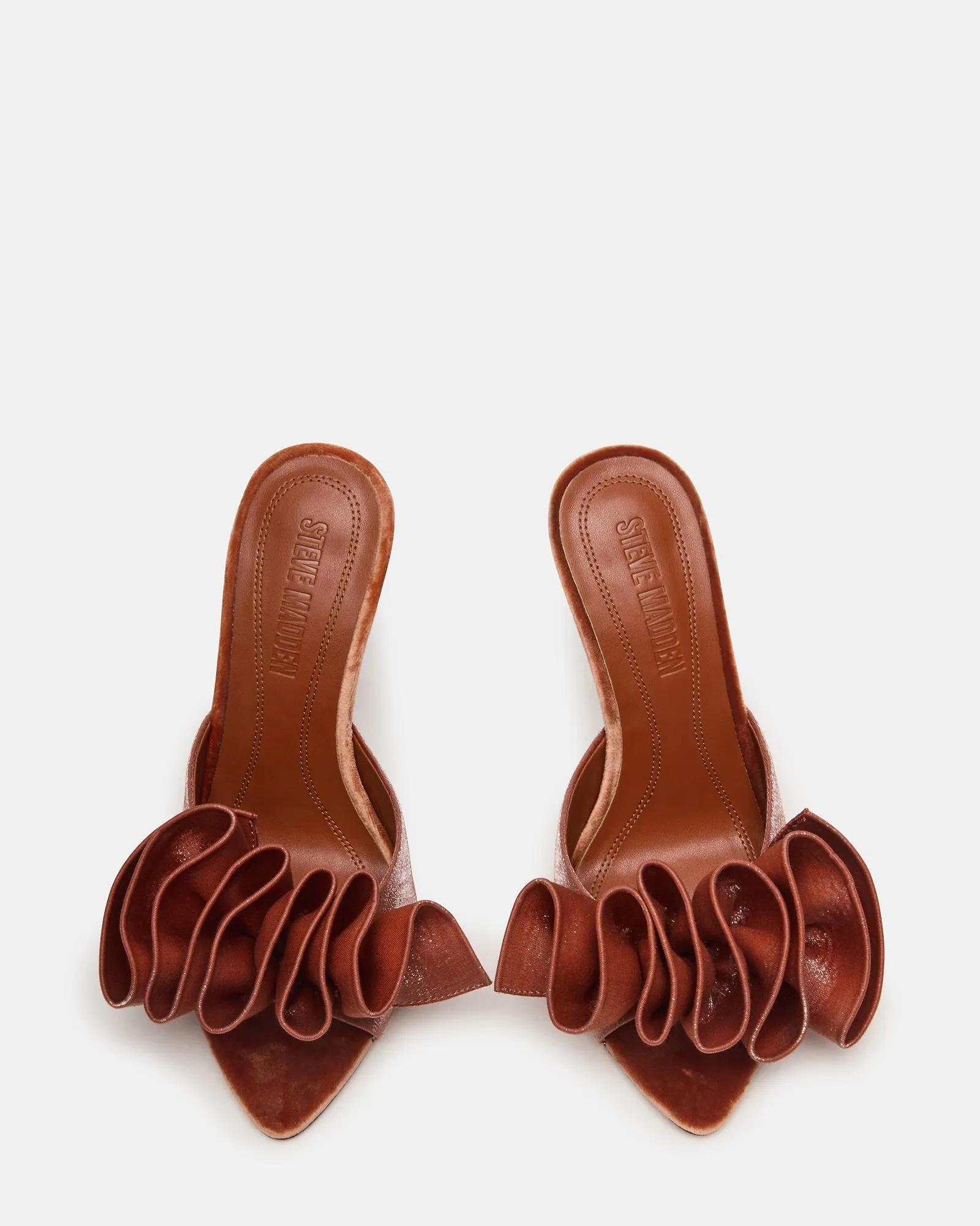 AFFINITY RUST SATIN Lingerie With High Heels