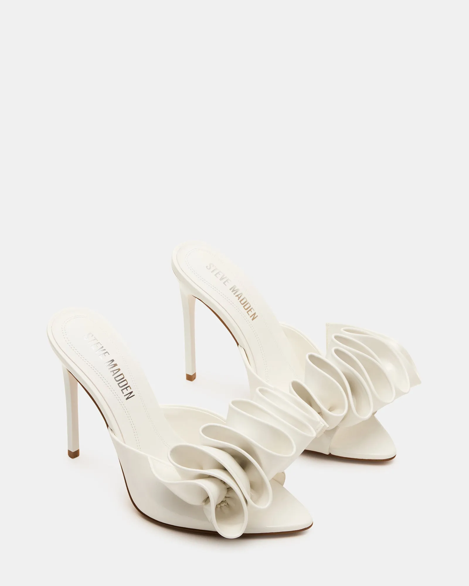 AFFINITY WHITE PATENT Ice Cream High Heel Shoes