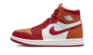 Poizon Sneakers Air Jordan 1 High Zoom Air CMFT Fire Red Hot Curry