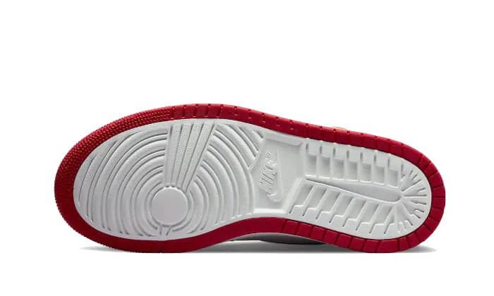 White Fashion Sneakers Air Jordan 1 High Zoom Air CMFT Fire Red Hot Curry