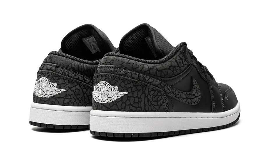 Air Jordan 1 Low Black Elephant Size Sneakers