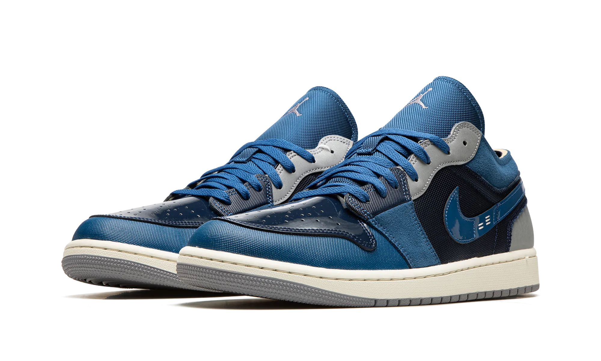 Laceless Sneakers Air Jordan 1 Low Craft "Obsidian"