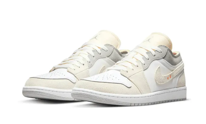 Air Jordan 1 Low Inside Out Cream White Light Grey Sneakers Stylish