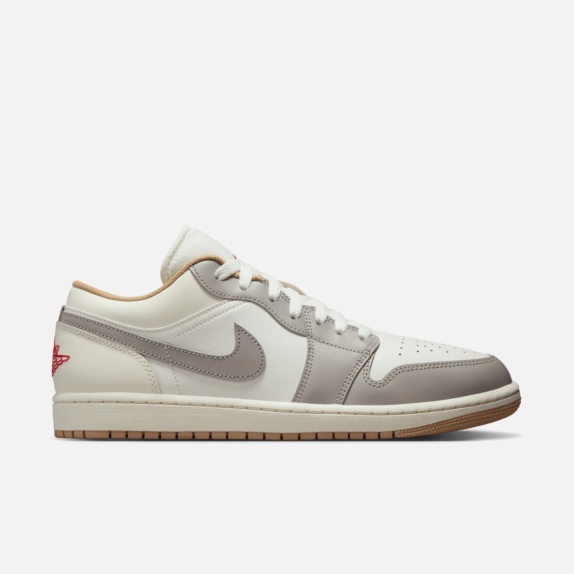 Air Jordan 1 Low Sail College Grey Rattan Casual Shoes To Kid